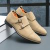 2024Luxury Brand Men Genuine Leather Shoes Suede Stylish Designer Low Heel Loafers Shoes Classi Casual Suede Business Dress Shoe