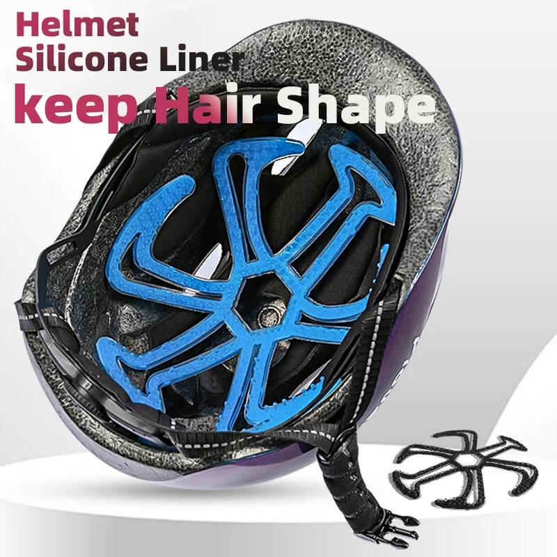 Flexible Helmet Anti-deformation Inner Silicone Pad Ventilate Helmet Liner Pad Helmet Padding Motorcycle Bike Helmet Accessories