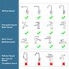 1080° насадка для крана для ванной комнаты, универсальное вращение, удлинитель для смесителя, распылитель, удлинительный адаптер для кухонного крана, аэратор, 2 режима распыления