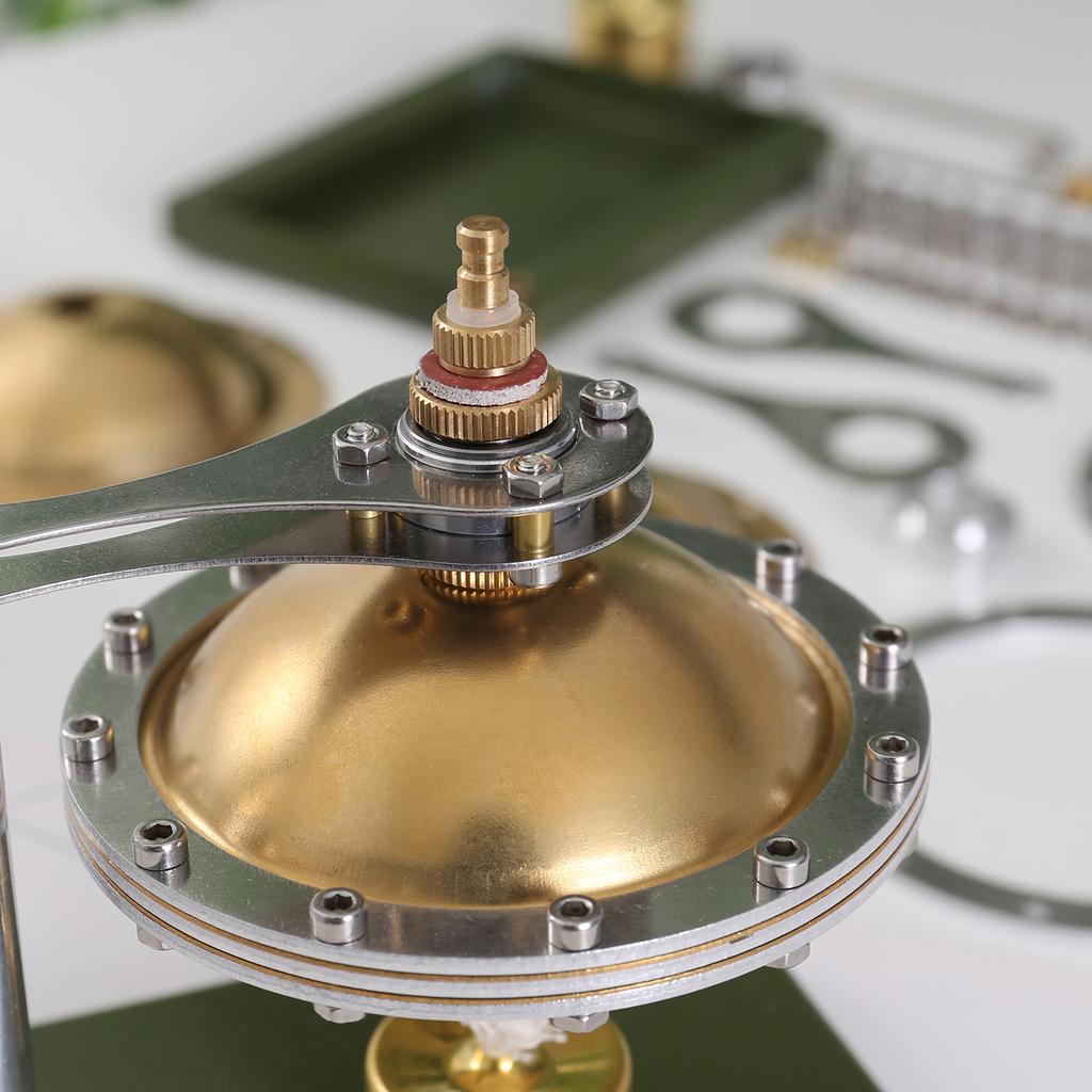 Hot Air Stirling Engine Motor Model DIY Unassembled Steam Flying Saucer Full Metal Physics Science Experiment Toy