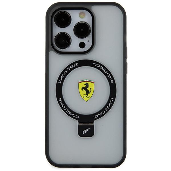 Ferrari FEHMP15LUSCAH iPhone 15 Pro 6.1 transparent hardcase Ring Stand 2023 Collection MagSafe