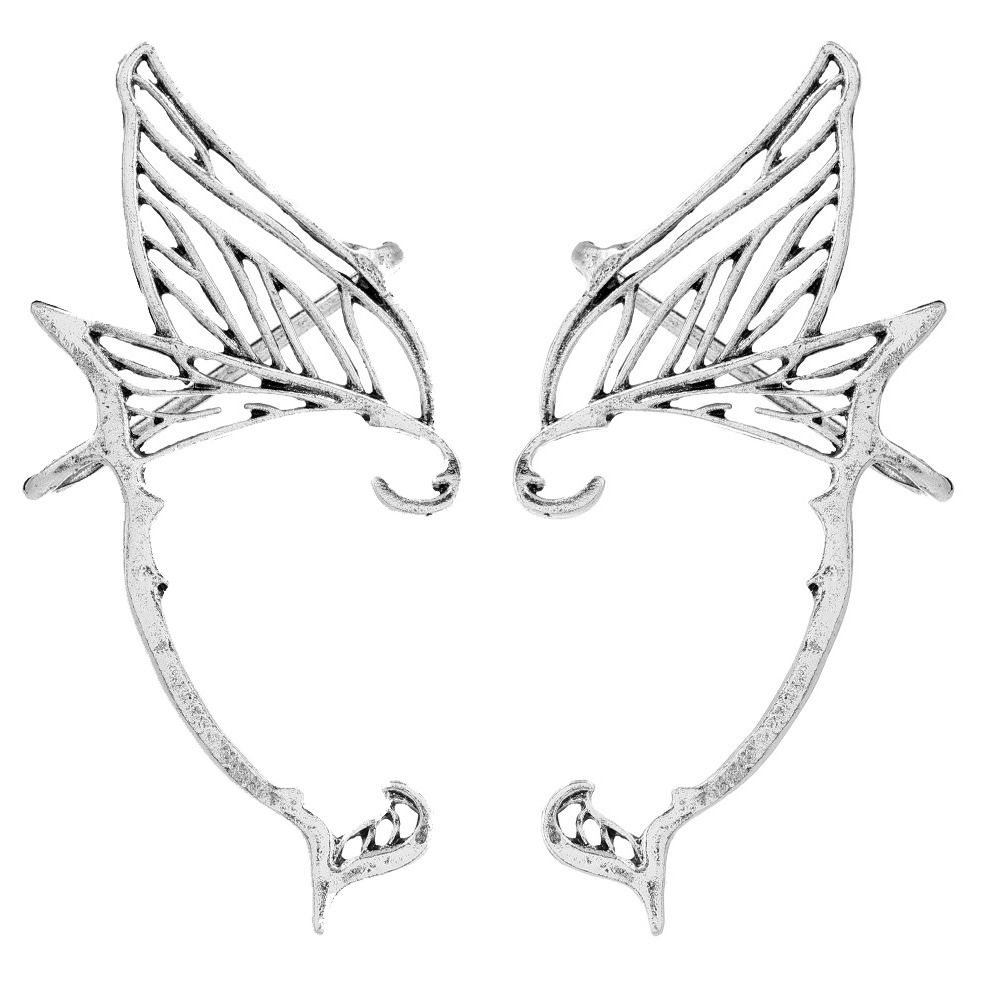 Корейский стиль Эльф клипсы для ушей из цинкового сплава ушные манжеты в стиле ретро односторонние серьги карнавальные