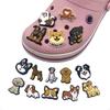 Cartoon Puppy Clog Shoe Charms - Soft PVC Flower Ornaments for Sandals and Slippers