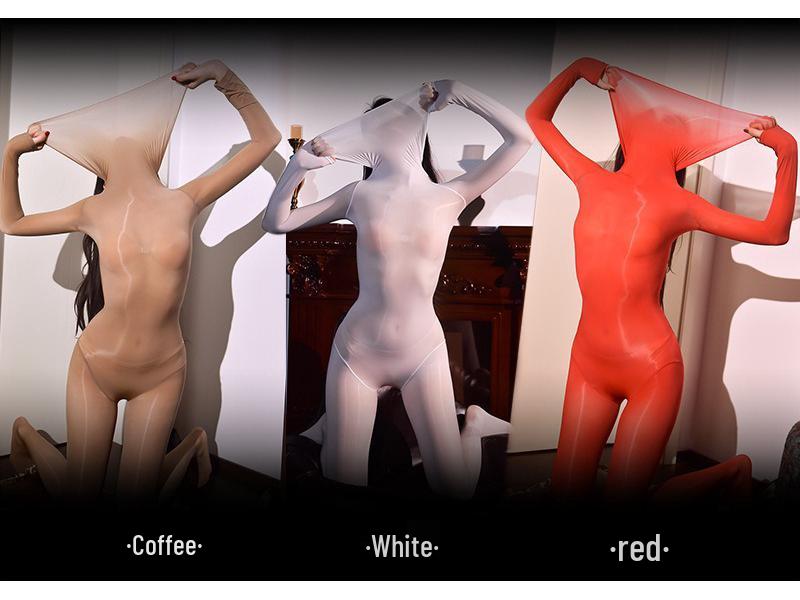 Бесшовный блестящий боди с 912 иглами: Чулки на все тело, маслянистые, облегающие, сексуальные