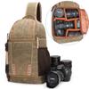 Camera Retro Batik Waterproof Canvas Sling Shoulder Messenger Bag Photography Dslr Cross-body Case For Canon Nikon Sony Slr