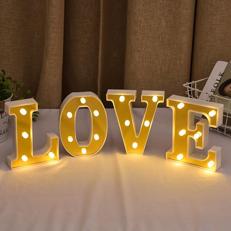 Neon Love English Letter Lights