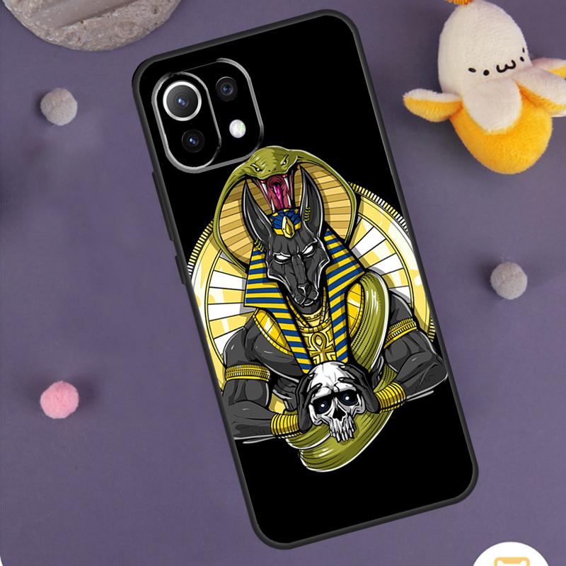 Египетский Бог Анубис Чехол Для Xiaomi 15 14 Ultra 13T 14T 15T 17 Pro Max POCO F8 Ultra X5 X6 X7 F5 F6 F7 Pro Обложка
