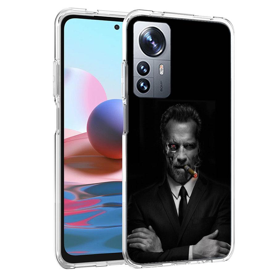 Arnold Schwarzenegger Terminator Phone Case For Redmi Note 13 Pro Plus 14 Pro+ 12S 12 11S 11T 11E 11 10S 10 9S 9 Xiaomi Capa TPU