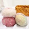 50g Colorful Snow Dots Mohair Yarn Gradient Long Section Dyed Mohair Knitting Yarn For DIY Weater, Hat, Scarf Baby Wool Yarn