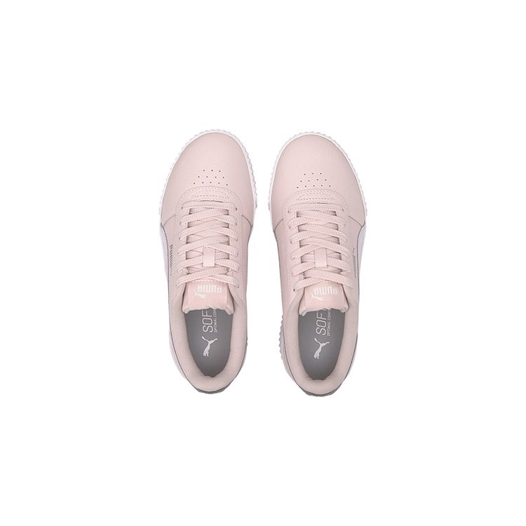 Puma Carina Series Casual Low-Top Kids Skate Shoes Kids Sneakers Pink White Gray 370677-07