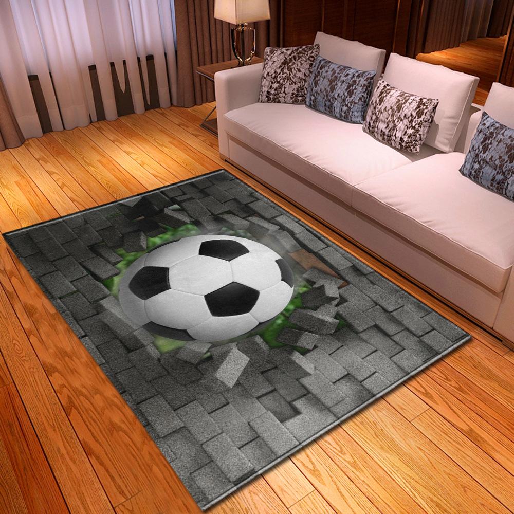 3D Three-Dimensional Large Carpet Door Mat Black And White Vortex Living Room Large Square Floor Mat Non-Slip Foot Mat