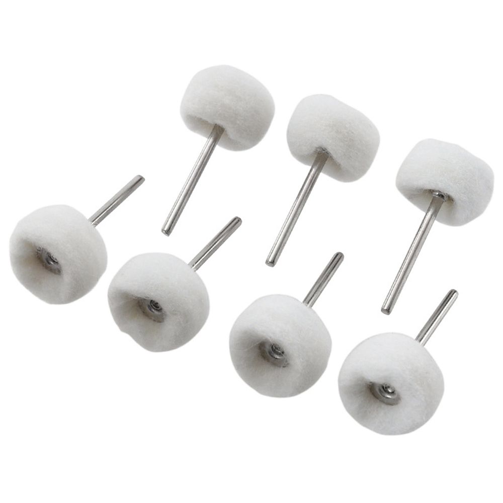 Thread Wool Felt Brush Buffer Polishing Felt Grinding Sanding Head Abrasive Buffing Wheel 3mm Shank