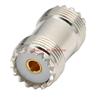 2pcs/lot SL16 UHF SO239 Female To UHF Female Straight Connector UHF Female To UHF Female 2x Double Adapter for UHF PL259  Male