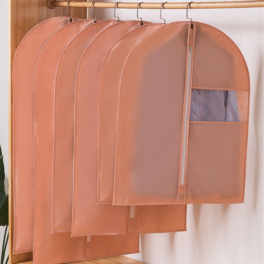 Clothes Bag Non Woven Fabric Dustproof Storage Suit Dust Cover Dustproof Zip Bag Garment Protector