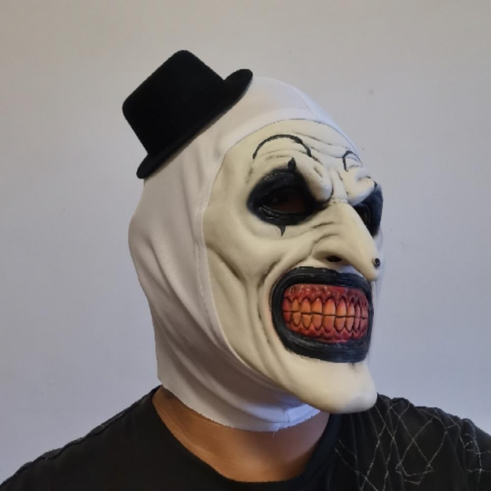 Soft Latex Scary Cosplay Mask Realistic Unisex Halloween Clown Bloody Props Clown Mask