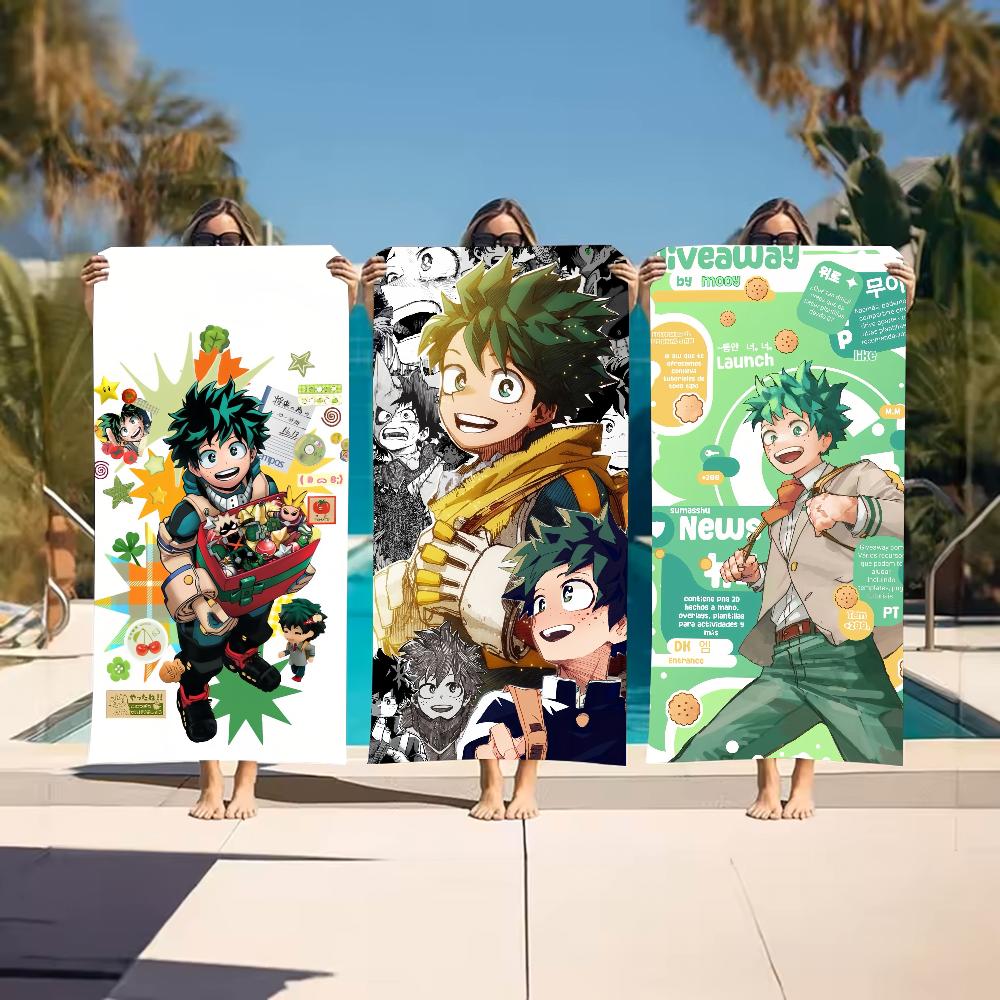My H-Hero A-Academia D-Deku Towel For Swim Yoga Gym Quick Drying Soft and skin-friendly Beach Towels All-Season