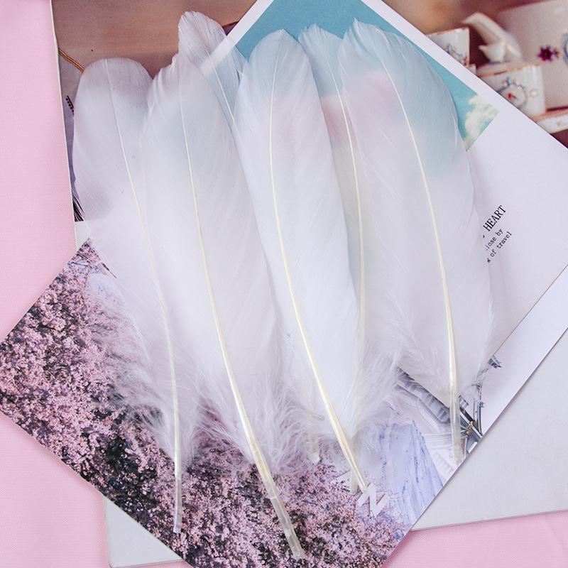 50Pcs15-20Cm Natural Goose Feather Multicolor Handicraft Dream Catcher Swan Feather Family Party Jewelry Decoration