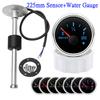 100~525mm 0-190ohm Stainless Steel Water Level Gauge Sensor For Car Boat Water Level Gauge Meter with 7 Colors Backlight 9-32V