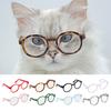 Миниатюрные очки для кукол, Солнцезащитные очки для маленьких питомцев, Модные очки с круглой оправой, Аксессуары для кукольных очков для фотосессий, Костюм