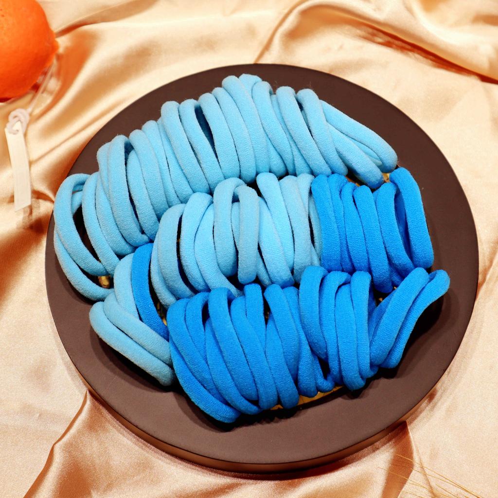 Yanrong 50 шт. однотонные бесшовные эластичные резинки для волос для женщин высокоэластичная резинка держатель для хвоста аксессуары для волос для девочек