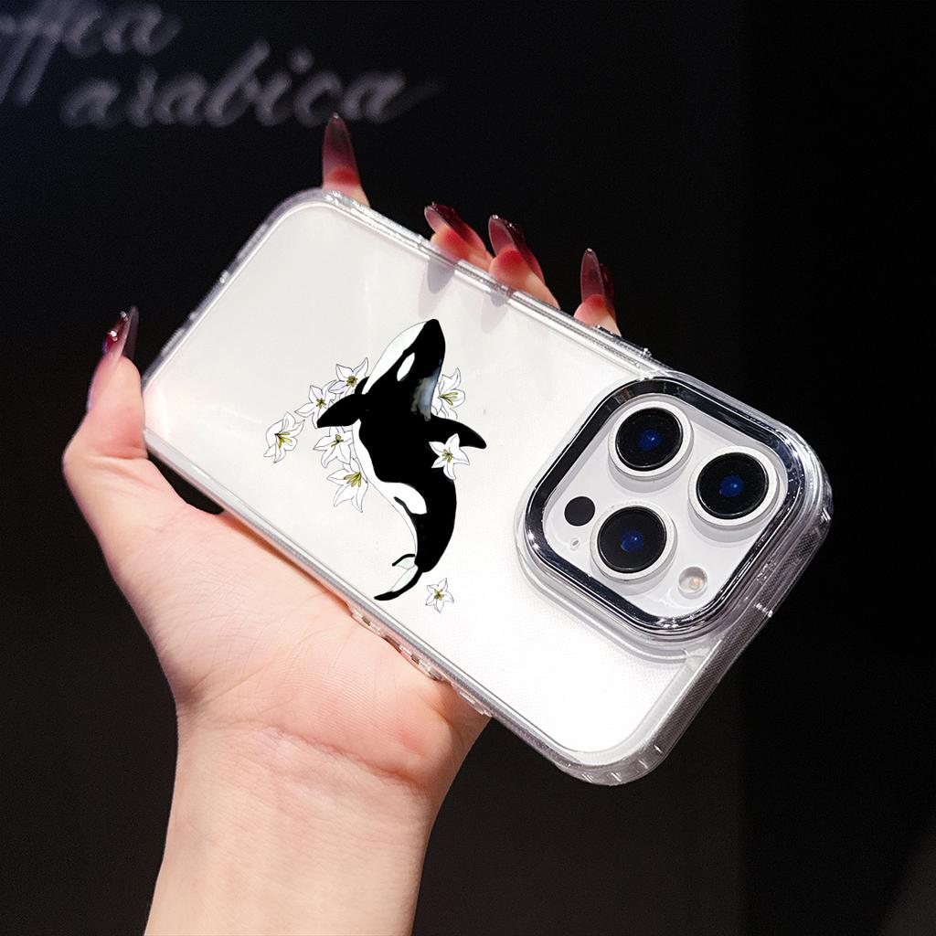 Роскошный чехол для телефона с китом для iPhone 17 Air 16 15 14 11 Pro Max 16 15 Plus X Xs 8 7 Мягкие защитные чехлы