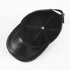 Men Real Sheepskin Leather Caps Male Casual Real Natural Sheep Skin Leather Baseball Hats New Fashion Fall Winter Leather Hat