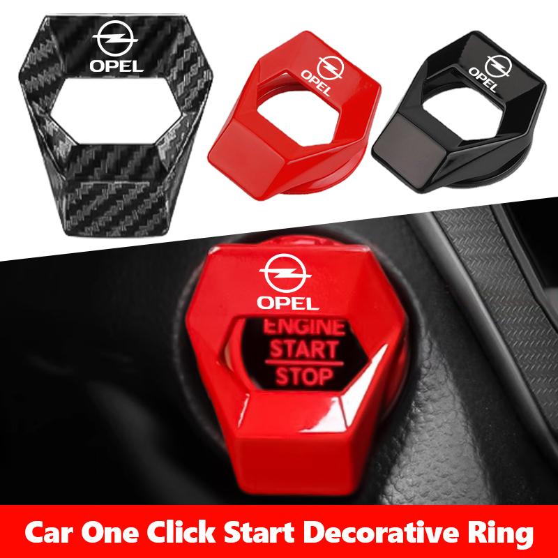 Car Ignition Button Cover Anti-Scratch Push Start Button Decor For Opel ADAM ASTRA J K CORSA E INSIGNIA MOKKA VIVA Meriva AU7