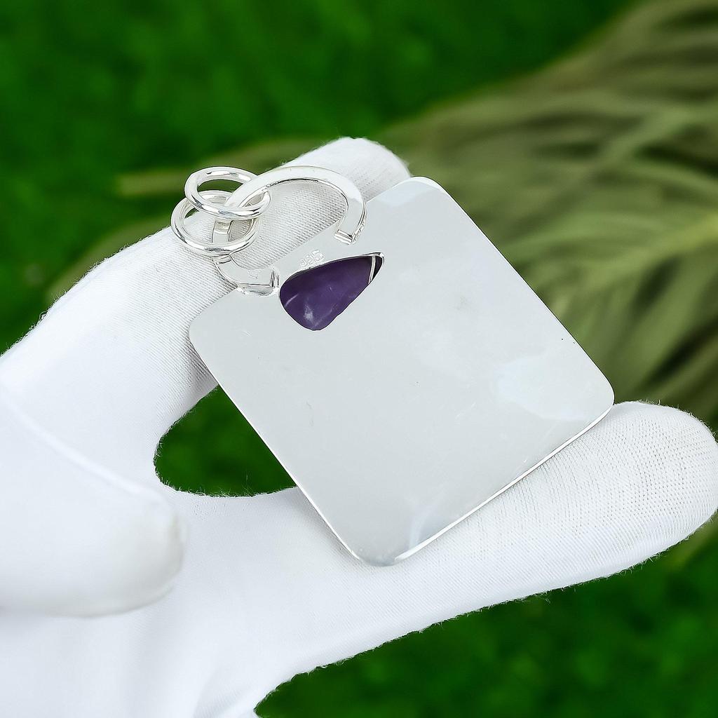 Friendship Day Sale Natural Star Amethyst Sterling Silver Bezel Boho New Pendant