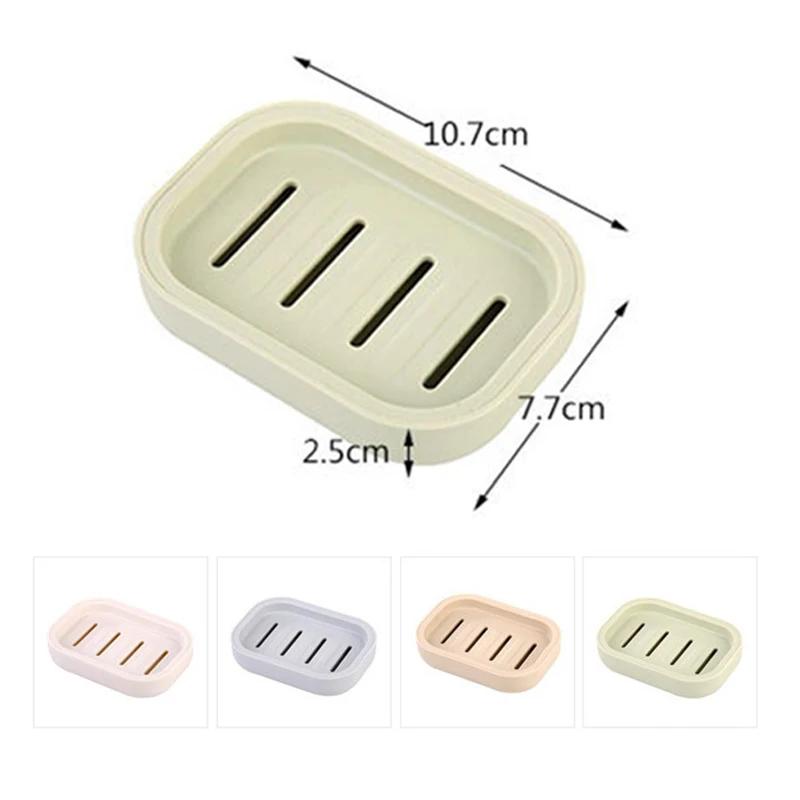 New Creative Soap Dish Portable Plastic Household Bathroom Soap Case Holder Double Soap Box For Kitchen Bathroom Accessories