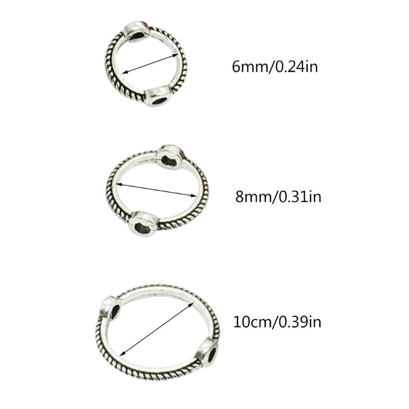 30 шт., кольцо, бусины, подвеска-подвеска, бусины-разделители, соединительная подвеска для изготовления ювелирных изделий, шапки из бисера, поделки своими руками