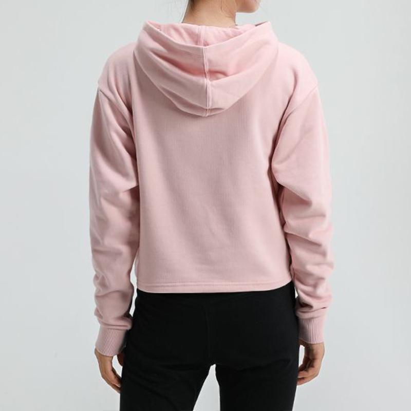 Puma Amplified Cropped Hoodie Women Tops Pink 586592-15