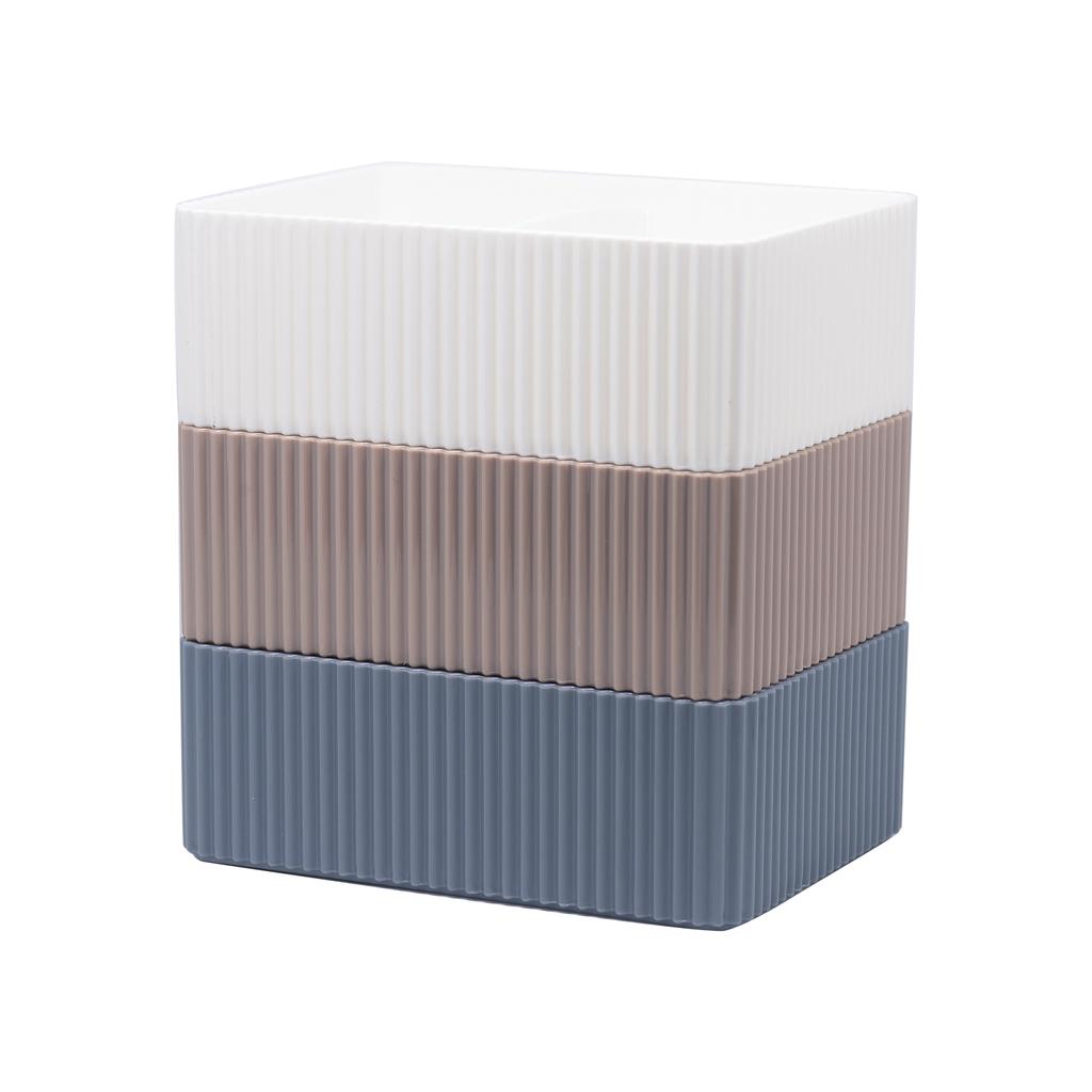 2-секционный ящик для хранения косметики, пластиковый ящик для хранения домашнего офиса, ванной комнаты, настольный органайзер для мелочей, держатель для косметического шкафа