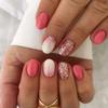 French Star Fake Nails Oval Nail Tips Fashion False Nails for Salon