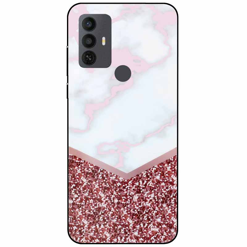 Phone Cover For Alcatel 1V 2021 Case Silicone Lovely Black Bumper Soft TPU Coque for Alcatel 1V (2021) 6002A 6002D 1 V Shells
