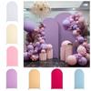 Doubleside Arch Backdrop Stand Cover Solid Color Arched Shape Backdrop Cover  Banquet