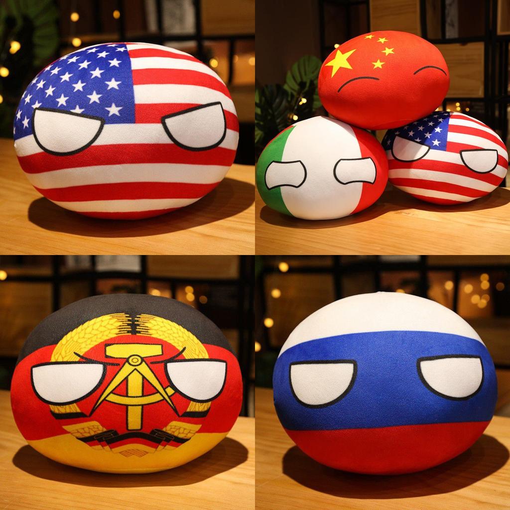 Последняя Плюшевая Серия Плюшевые Игрушки Polandball Супермягкие И Безопасные Идеально Подходят Для Украшения Комнаты Или В Качестве Подарка