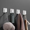 Punch-Free 304 Stainless Steel Adhesive Hooks for Kitchen, Dorm, Wardrobe, Bathroom Storage