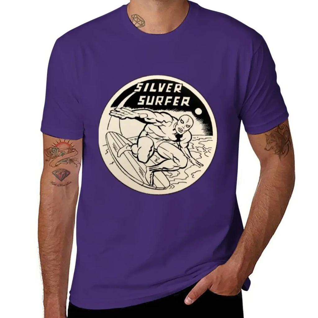Silver Surfer TShirt kawaii clothes anime clothes funny t shirts for men