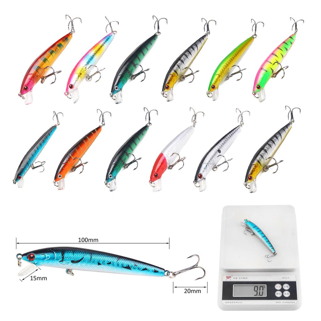 Fishing Lure Kit Saltwater Freshwater Hard Bait Lures Shallow Crankbait Fishing Lewers For Bass Panfish Crappie