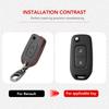 Для Renault Kadjar Captur Megane Sandero Stepway Logan Clio 5 Arkana 2020 2021 чехол для выкидного ключа автомобиля защитный чехол для ключа