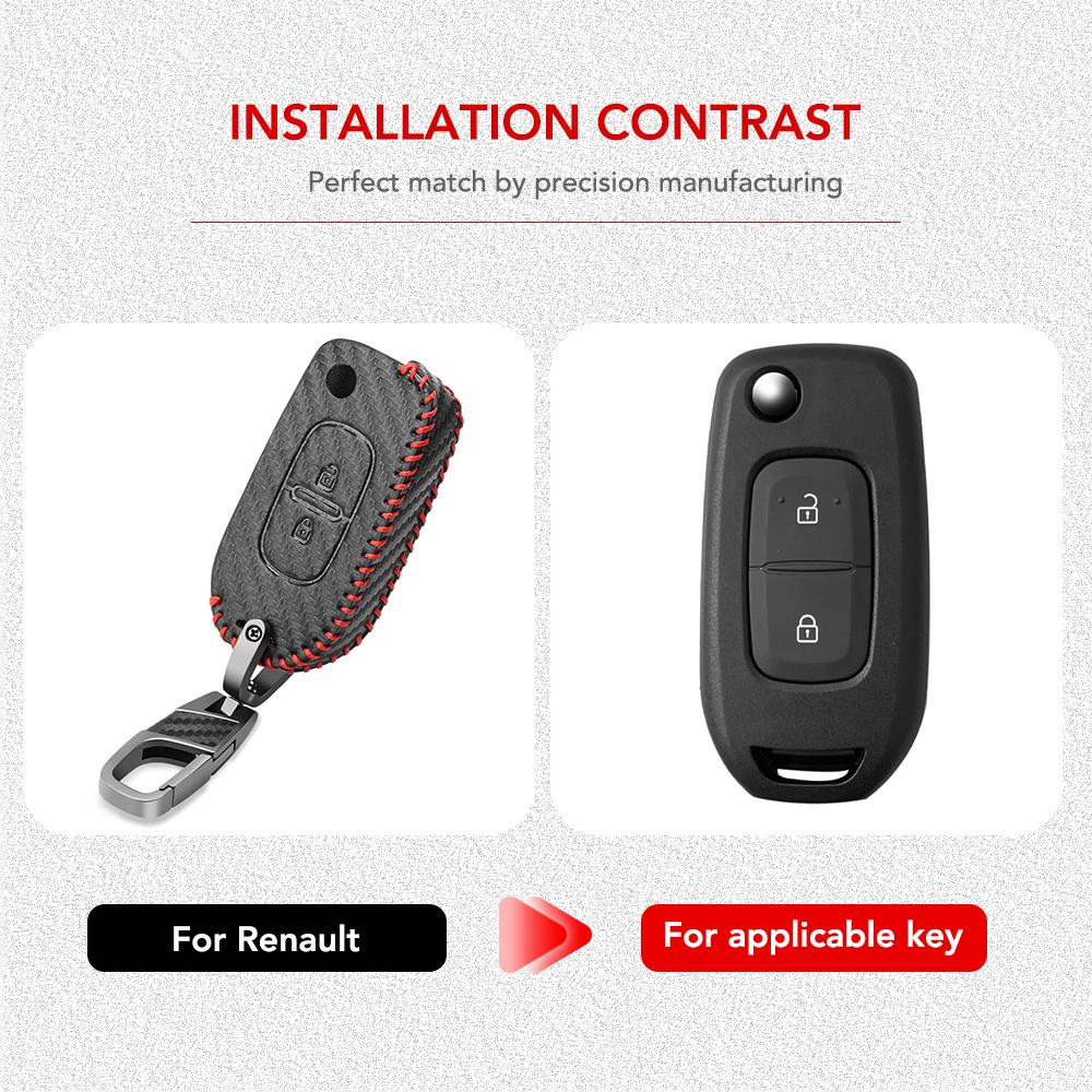 Для Renault Kadjar Captur Megane Sandero Stepway Logan Clio 5 Arkana 2020 2021 чехол для выкидного ключа автомобиля защитный чехол для ключа