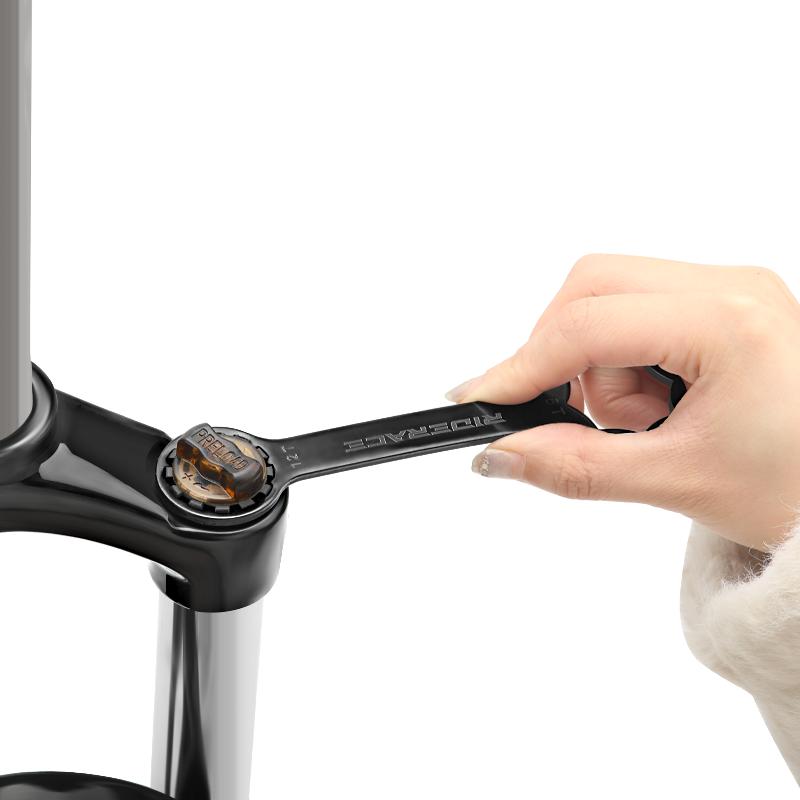 RIDERACE Bike Front Fork Wrench Spanner Steel For Suntour XCM XCR RST Bicycle Suspension Cap Removal Installation Repair Tool