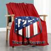Atletico Madrid Customize Your Name Blanket Cozy Customizable Blanket Comfortable Throw For Chair Office Chair Bed Sofa Four Seasons Multipurpose