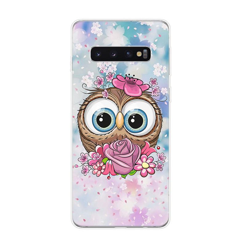 Lovely Animal Owl For Samsung Galaxy S22 Pro S21 S20 FE Ultra S10 S10E Lite S9 S8 Plus S7 S6 Edge Soft Phone Case