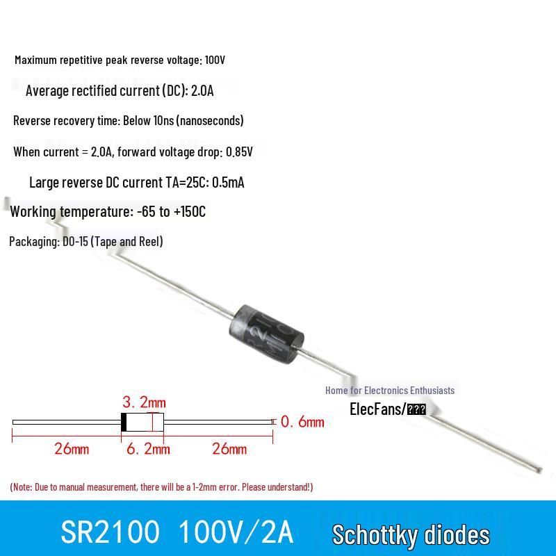Plug-in Diode Switch/Rectifiers 1N4007, 5408, 1N5819, 1N4148, 5822, 6A10, 10A10