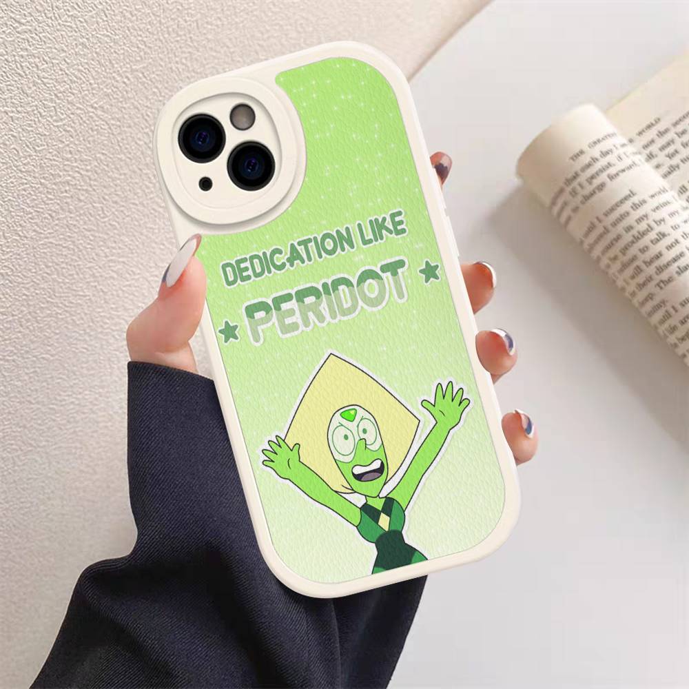 Мультяшный Чехол для Телефона Steven Universe Жесткая Кожаная Для iPhone 14 13 16 Mini 15 14 11 12 Pro Max Plus Fundas