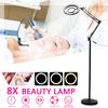 25w 8X 3 Color Adjustable Light LED Magnifying Floor Stand Lamp Magnifier Glass Rotated Len Facial Beauty Salon Nail Tattoo