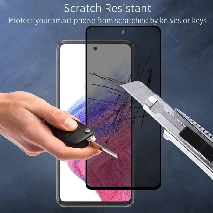 Film de protection - Booling - pour Samsung Galaxy A53 5G - Verre trempé - Anti-espion - 3 pièces