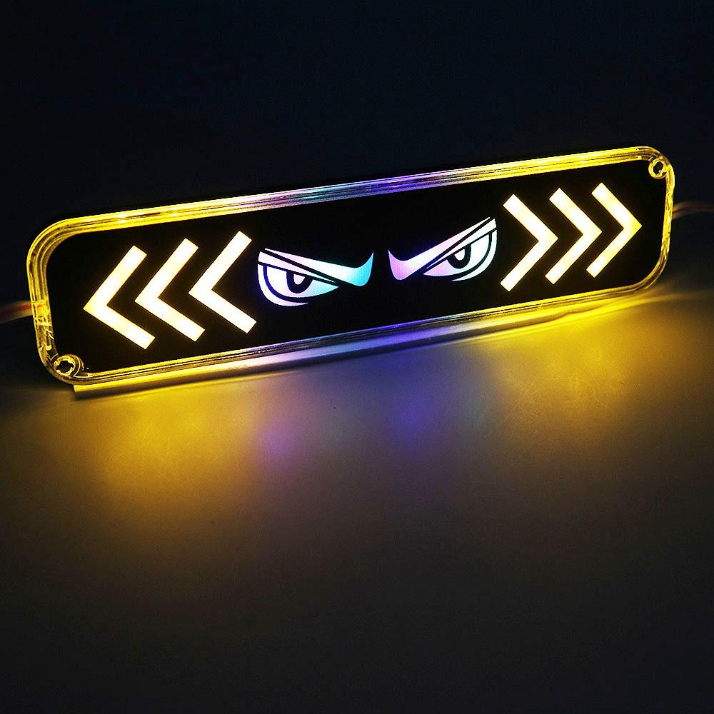 1pcs Led Module Devil Demon Eye Strobe Warning Light with indicator light for Car Motorcycle