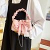 Summer Women's Bags Popular Retro Small Bag for Women New Fashionable Sweet Girl Bow Handbag Crossbody Bag